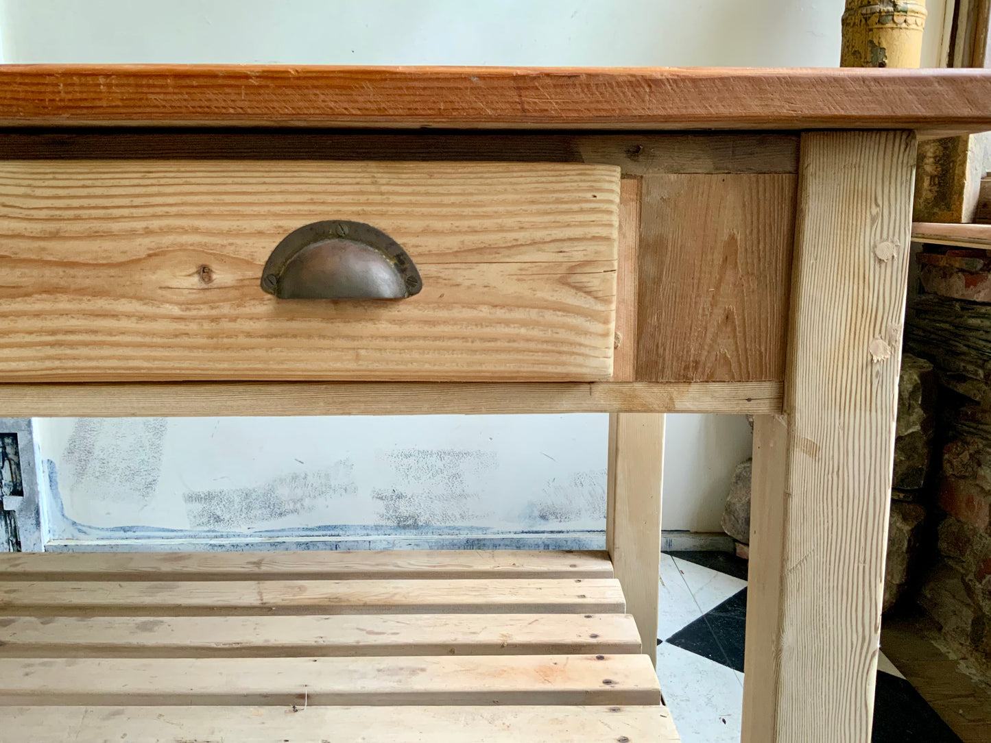 オールドパイン　キッチンテーブル