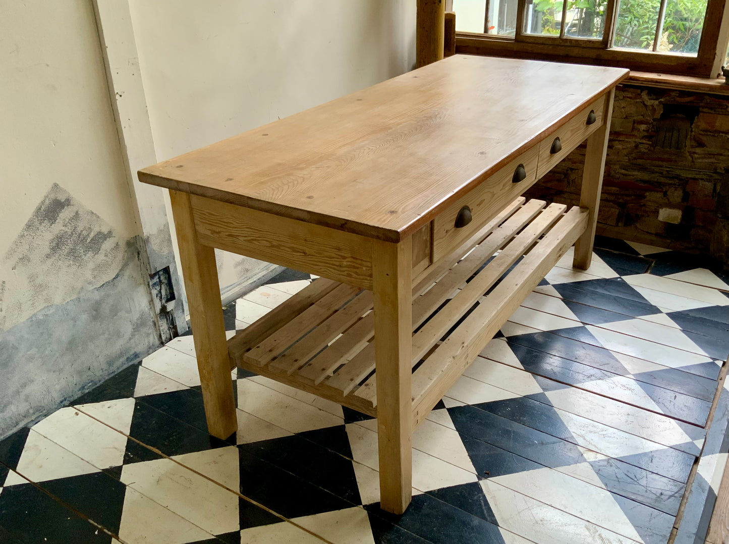 オールドパイン　キッチンテーブル