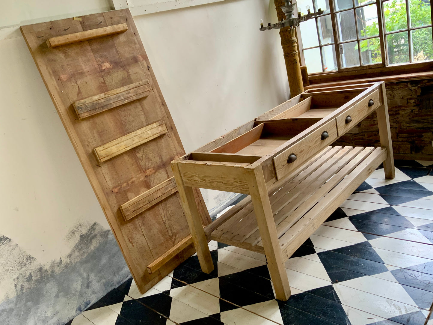 オールドパイン　キッチンテーブル